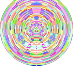 Circle T- Shirt Colourful Abstract Circle Design T- Shirt Play Mat (rectangle) by EnriqueJohnson