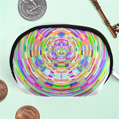 Circle T- Shirt Colourful Abstract Circle Design T- Shirt Accessory Pouch (medium) by EnriqueJohnson