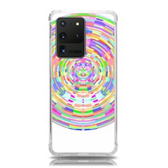 Circle T- Shirt Colourful Abstract Circle Design T- Shirt Samsung Galaxy S20 Ultra 6 9 Inch Tpu Uv Case by EnriqueJohnson