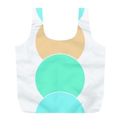 Circle T- Shirt Geo Metric Hues T- Shirt Full Print Recycle Bag (L)