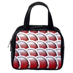 Circles Pattern T- Shirt Red Circles Pattern T- Shirt Classic Handbag (one Side) by EnriqueJohnson