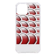 Circles Pattern T- Shirt Red Circles Pattern T- Shirt Iphone 14 Tpu Uv Print Case by EnriqueJohnson