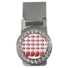 Circles Pattern T- Shirt Red Circles Pattern T- Shirt Money Clips (cz)  by EnriqueJohnson