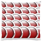 Circles Pattern T- Shirt Red Circles Pattern T- Shirt Large Cushion Case (Two Sides) Front