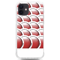 Circles Pattern T- Shirt Red Circles Pattern T- Shirt Iphone 12/12 Pro Tpu Uv Print Case by EnriqueJohnson