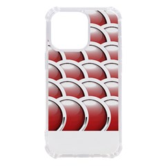 Circles Pattern T- Shirt Red Circles Pattern T- Shirt Iphone 13 Pro Tpu Uv Print Case by EnriqueJohnson