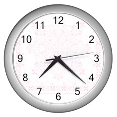 Classic Red Bandana T- Shirt Classic Red Bandana T- Shirt Wall Clock (Silver)