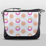 Coffee Donut Patterns T- Shirt Coffee & Donut Patterns T- Shirt Messenger Bag Front