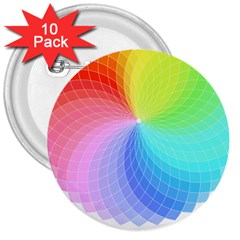 Color Wheel T- Shirt Color Wheel T- Shirt 3  Buttons (10 Pack)  by EnriqueJohnson