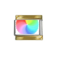 Color Wheel T- Shirt Color Wheel T- Shirt Gold Trim Italian Charm (9mm)