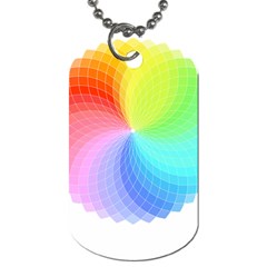 Color Wheel T- Shirt Color Wheel T- Shirt Dog Tag (one Side) by EnriqueJohnson