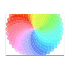 Color Wheel T- Shirt Color Wheel T- Shirt Sticker A4 (10 Pack) by EnriqueJohnson