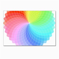 Color Wheel T- Shirt Color Wheel T- Shirt Postcards 5  X 7  (pkg Of 10) by EnriqueJohnson