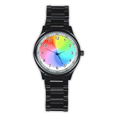 Color Wheel T- Shirt Color Wheel T- Shirt Stainless Steel Round Watch by EnriqueJohnson