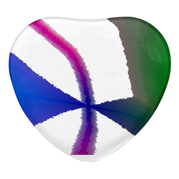 Colorful Abstract Texture Art Design T- Shirt Colorful Abstract Texture Art Design T- Shirt Heart Glass Fridge Magnet (4 pack)