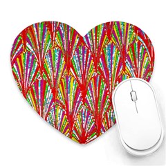 Colorful Design T- Shirt Bright Shells  T- Shirt Heart Mousepad by EnriqueJohnson