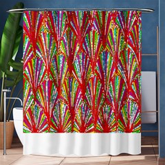 Colorful Design T- Shirt Bright Shells  T- Shirt Shower Curtain 60  X 72  (medium)  by EnriqueJohnson