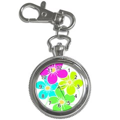 Colorful Flower T- Shirtcolorful Blooming Flower, Flowery, Floral Pattern T- Shirt Key Chain Watches by EnriqueJohnson