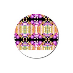 Colorful Flowers Pattern T- Shirt Colorful Wild Flowers T- Shirt Magnet 3  (Round)