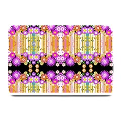 Colorful Flowers Pattern T- Shirt Colorful Wild Flowers T- Shirt Plate Mats