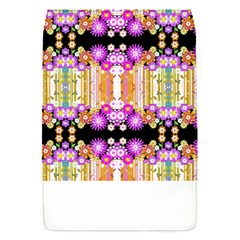 Colorful Flowers Pattern T- Shirt Colorful Wild Flowers T- Shirt Removable Flap Cover (S)