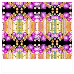 Colorful Flowers Pattern T- Shirt Colorful Wild Flowers T- Shirt Lightweight Scarf 