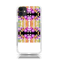 Colorful Flowers Pattern T- Shirt Colorful Wild Flowers T- Shirt iPhone 11 TPU UV Print Case