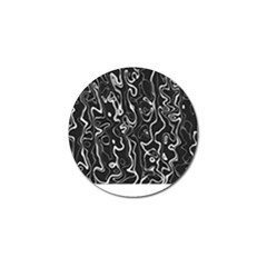 Cool Design Art T- Shirt Black And White Damascus Abstract Pattern T- Shirt Golf Ball Marker by EnriqueJohnson