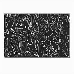 Cool Design Art T- Shirt Black And White Damascus Abstract Pattern T- Shirt Postcard 4 x 6  (pkg Of 10) by EnriqueJohnson