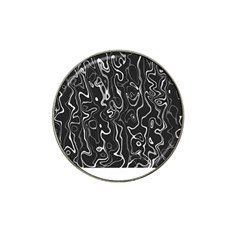 Cool Design Art T- Shirt Black And White Damascus Abstract Pattern T- Shirt Hat Clip Ball Marker by EnriqueJohnson