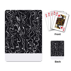 Cool Design Art T- Shirt Black And White Damascus Abstract Pattern T- Shirt Playing Cards Single Design (rectangle) by EnriqueJohnson