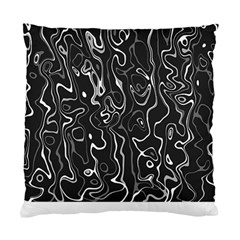 Cool Design Art T- Shirt Black And White Damascus Abstract Pattern T- Shirt Standard Cushion Case (two Sides) by EnriqueJohnson