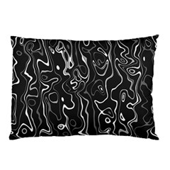 Cool Design Art T- Shirt Black And White Damascus Abstract Pattern T- Shirt Pillow Case by EnriqueJohnson