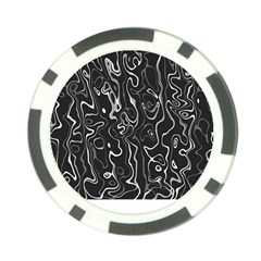 Cool Design Art T- Shirt Black And White Damascus Abstract Pattern T- Shirt Poker Chip Card Guard (10 Pack) by EnriqueJohnson