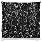 Cool Design Art T- Shirt Black And White Damascus Abstract Pattern T- Shirt Standard Premium Plush Fleece Cushion Case (Two Sides) Front