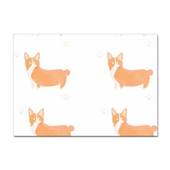 Corgi Dog T- Shirt Pembroke Welsh Corgi Dog Cute Pattern T- Shirt Sticker A4 (100 Pack) by EnriqueJohnson