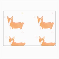 Corgi Dog T- Shirt Pembroke Welsh Corgi Dog Cute Pattern T- Shirt Postcards 5  X 7  (pkg Of 10) by EnriqueJohnson