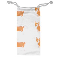 Corgi Dog T- Shirt Pembroke Welsh Corgi Dog Cute Pattern T- Shirt Jewelry Bag by EnriqueJohnson