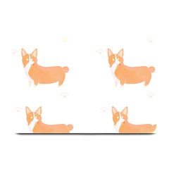 Corgi Dog T- Shirt Pembroke Welsh Corgi Dog Cute Pattern T- Shirt Plate Mats by EnriqueJohnson