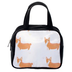 Corgi Dog T- Shirt Pembroke Welsh Corgi Dog Cute Pattern T- Shirt Classic Handbag (one Side) by EnriqueJohnson