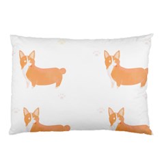 Corgi Dog T- Shirt Pembroke Welsh Corgi Dog Cute Pattern T- Shirt Pillow Case by EnriqueJohnson