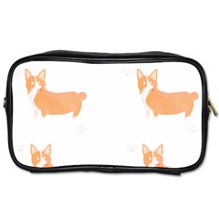 Corgi Dog T- Shirt Pembroke Welsh Corgi Dog Cute Pattern T- Shirt Toiletries Bag (one Side) by EnriqueJohnson