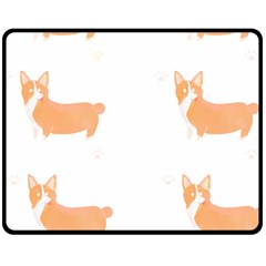 Corgi Dog T- Shirt Pembroke Welsh Corgi Dog Cute Pattern T- Shirt Fleece Blanket (medium) by EnriqueJohnson