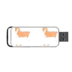 Corgi Dog T- Shirt Pembroke Welsh Corgi Dog Cute Pattern T- Shirt Portable Usb Flash (two Sides) by EnriqueJohnson