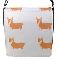 Corgi Dog T- Shirt Pembroke Welsh Corgi Dog Cute Pattern T- Shirt Flap Closure Messenger Bag (s) by EnriqueJohnson