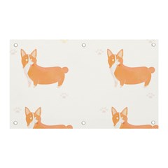 Corgi Dog T- Shirt Pembroke Welsh Corgi Dog Cute Pattern T- Shirt Banner And Sign 5  X 3  by EnriqueJohnson