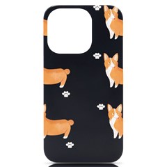 Corgi Dog T- Shirt Pembroke Welsh Corgi Dog Cute Pattern T- Shirt Iphone 14 Pro Black Uv Print Case by EnriqueJohnson