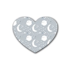 Cosmos T- Shirt Cute Baby Cosmic Pattern 7 Rubber Heart Coaster (4 Pack) by EnriqueJohnson