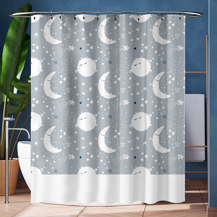 Cosmos T- Shirt Cute Baby Cosmic Pattern 7 Shower Curtain 60  x 72  (Medium) 