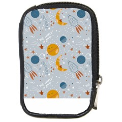 Cosmos T- Shirt Cute Baby Cosmic Pattern T- Shirt Compact Camera Leather Case by EnriqueJohnson